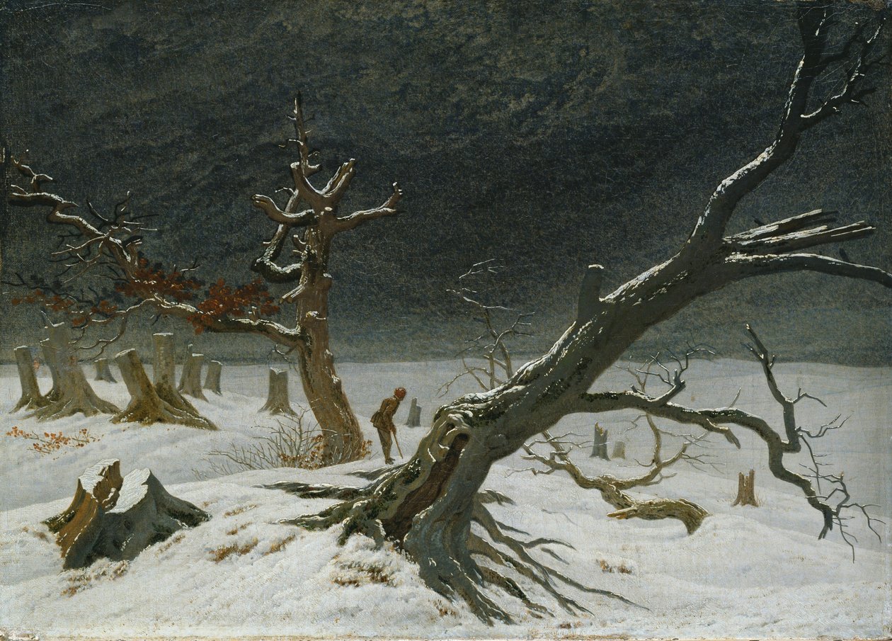 Vinterlandskab af Caspar David Friedrich