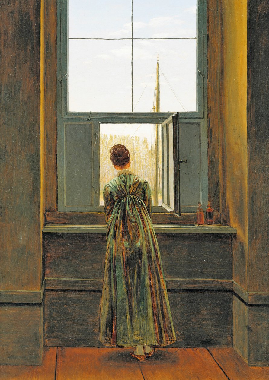 Kvinde ved et vindue af Caspar David Friedrich