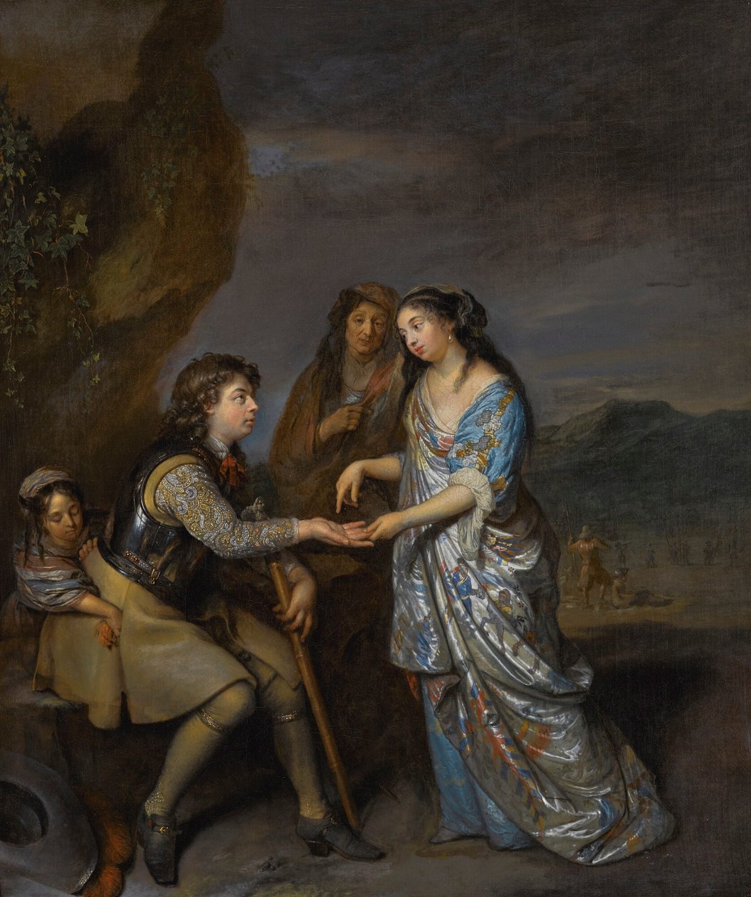 Lykketallerkenen af Caspar Netscher