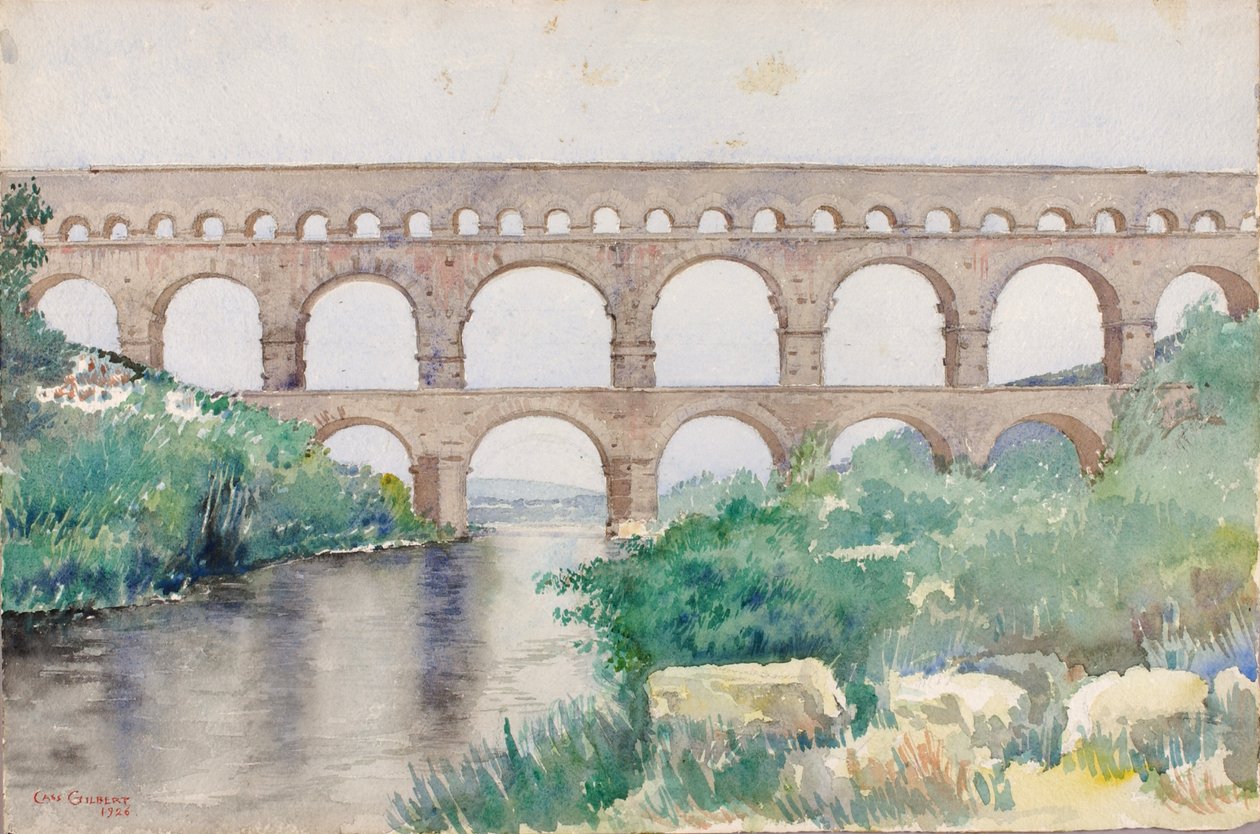 Akvædukt, n.d. af Cass Gilbert