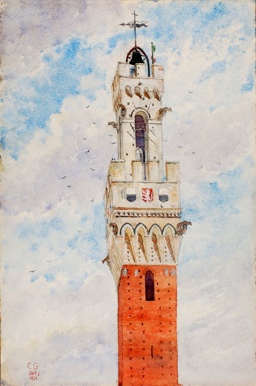 Klokketårn, Italien, 1933. af Cass Gilbert