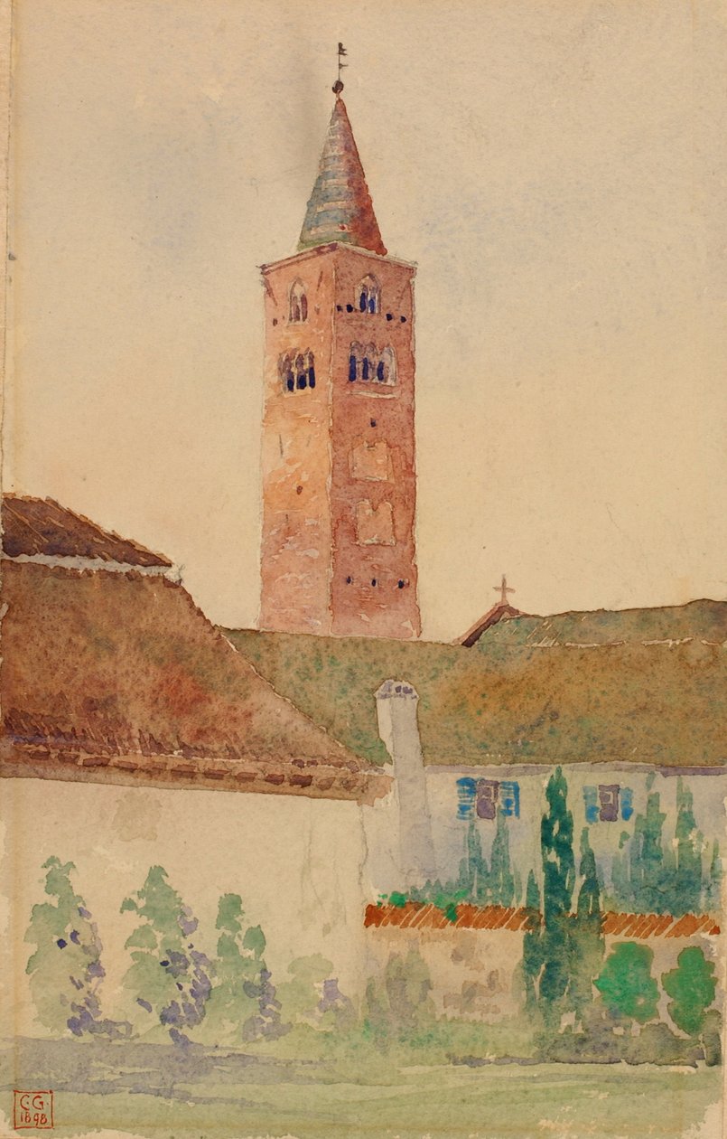 Kirketårnet, Italien, 1898. af Cass Gilbert