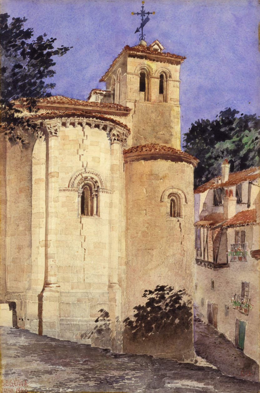 Kirken i Segovia, Spanien, 1920. af Cass Gilbert
