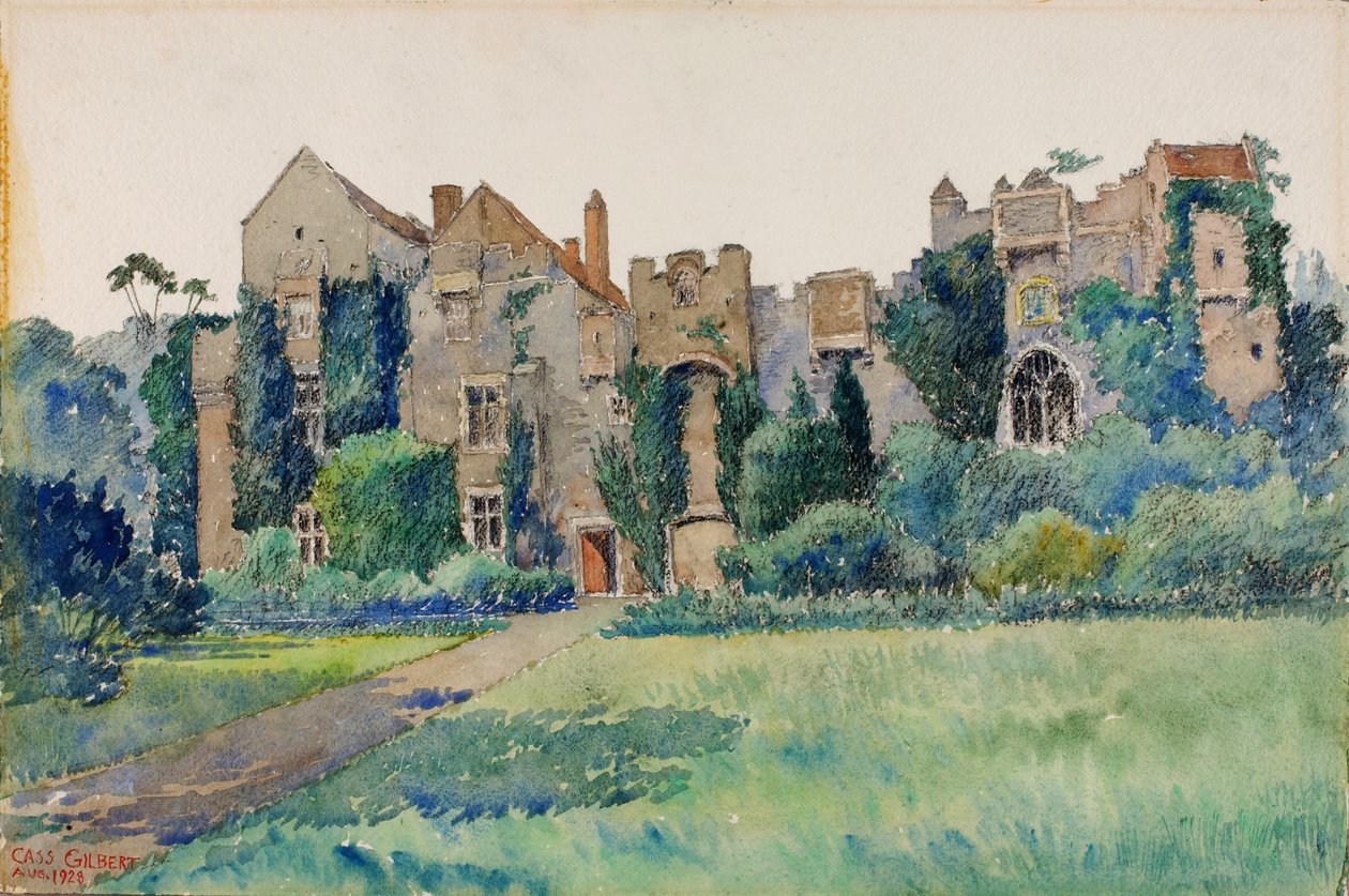 Compton Castle, Devonshire, England af Cass Gilbert