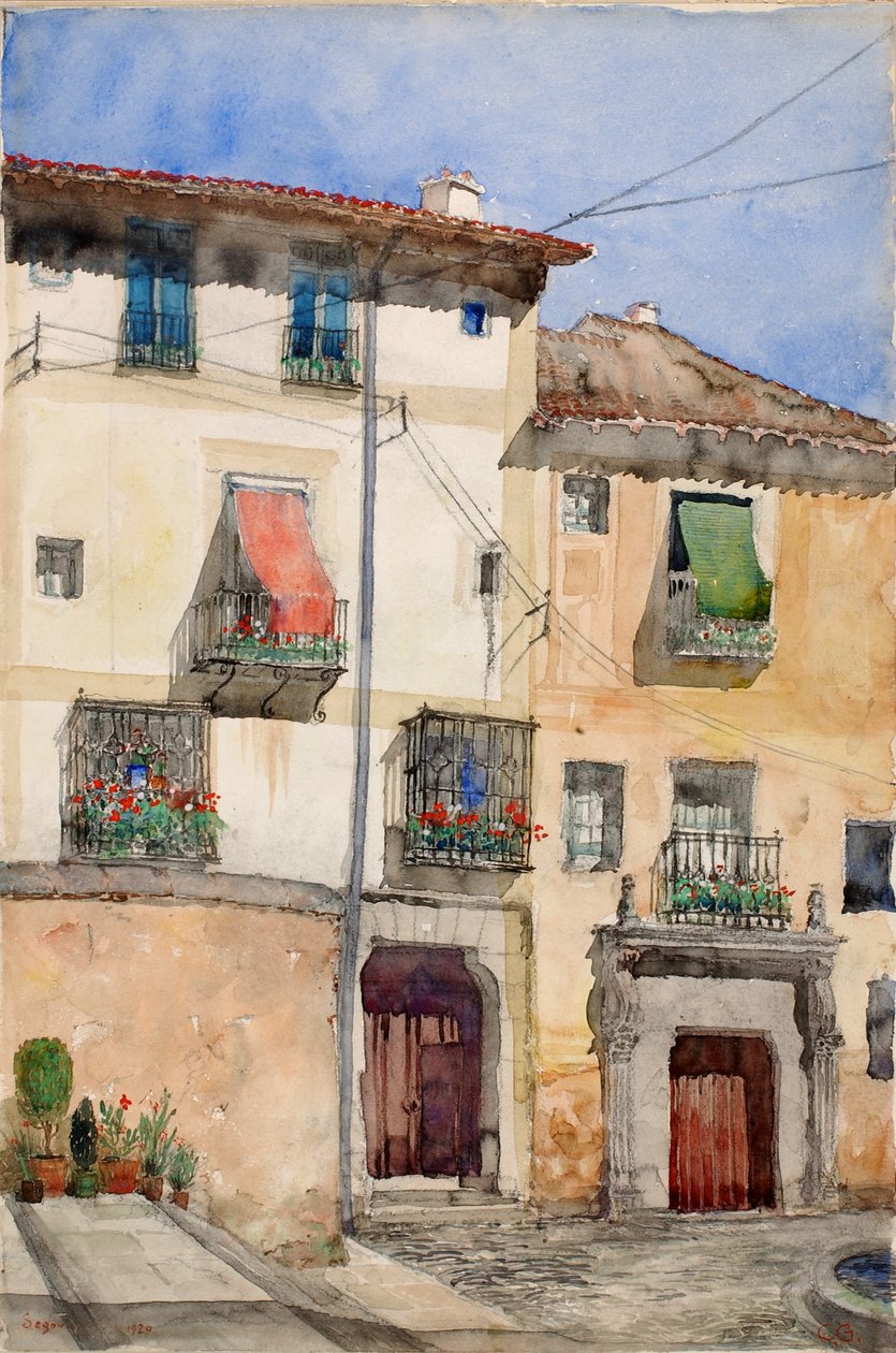Gammelt hus i Segovia, Spanien af Cass Gilbert