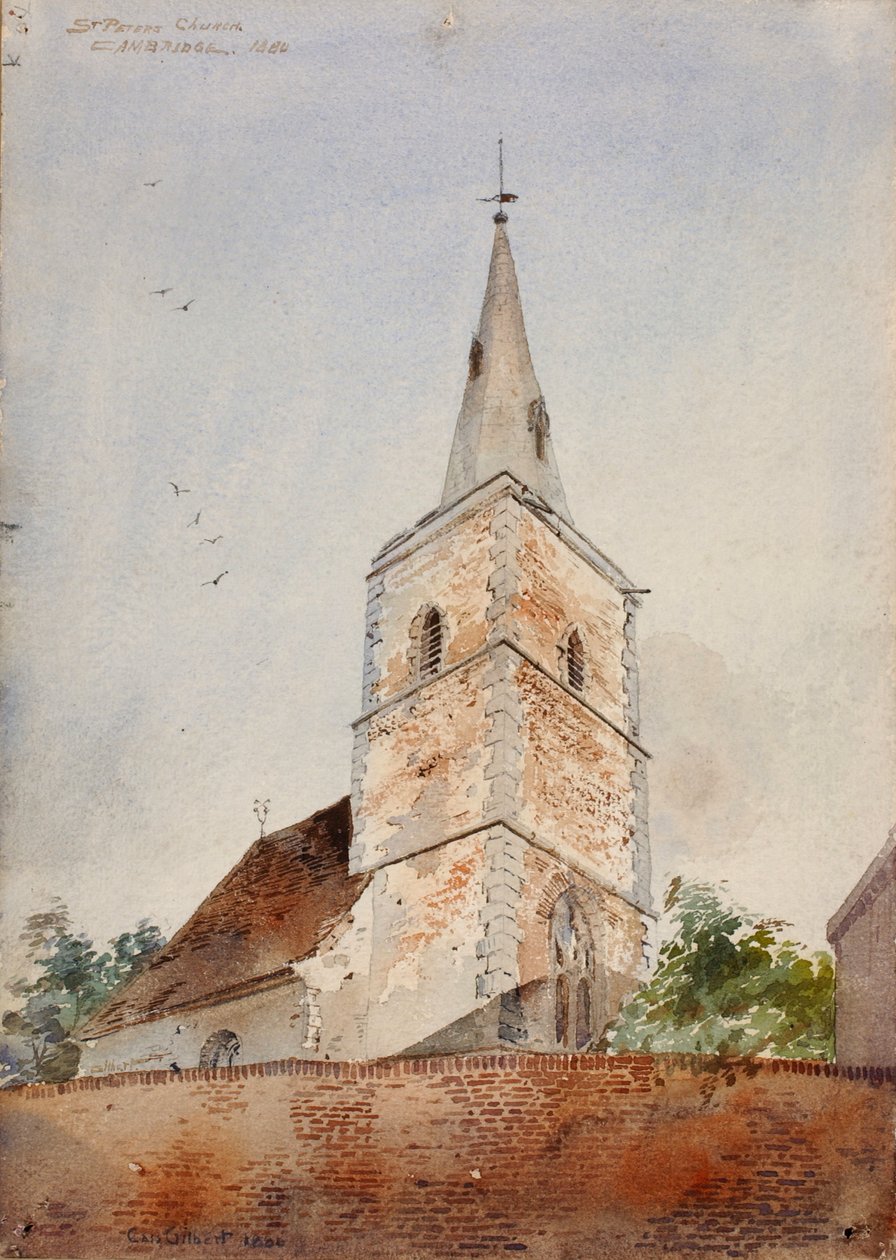 St. Peters Church, Cambridge, England, 1880. af Cass Gilbert