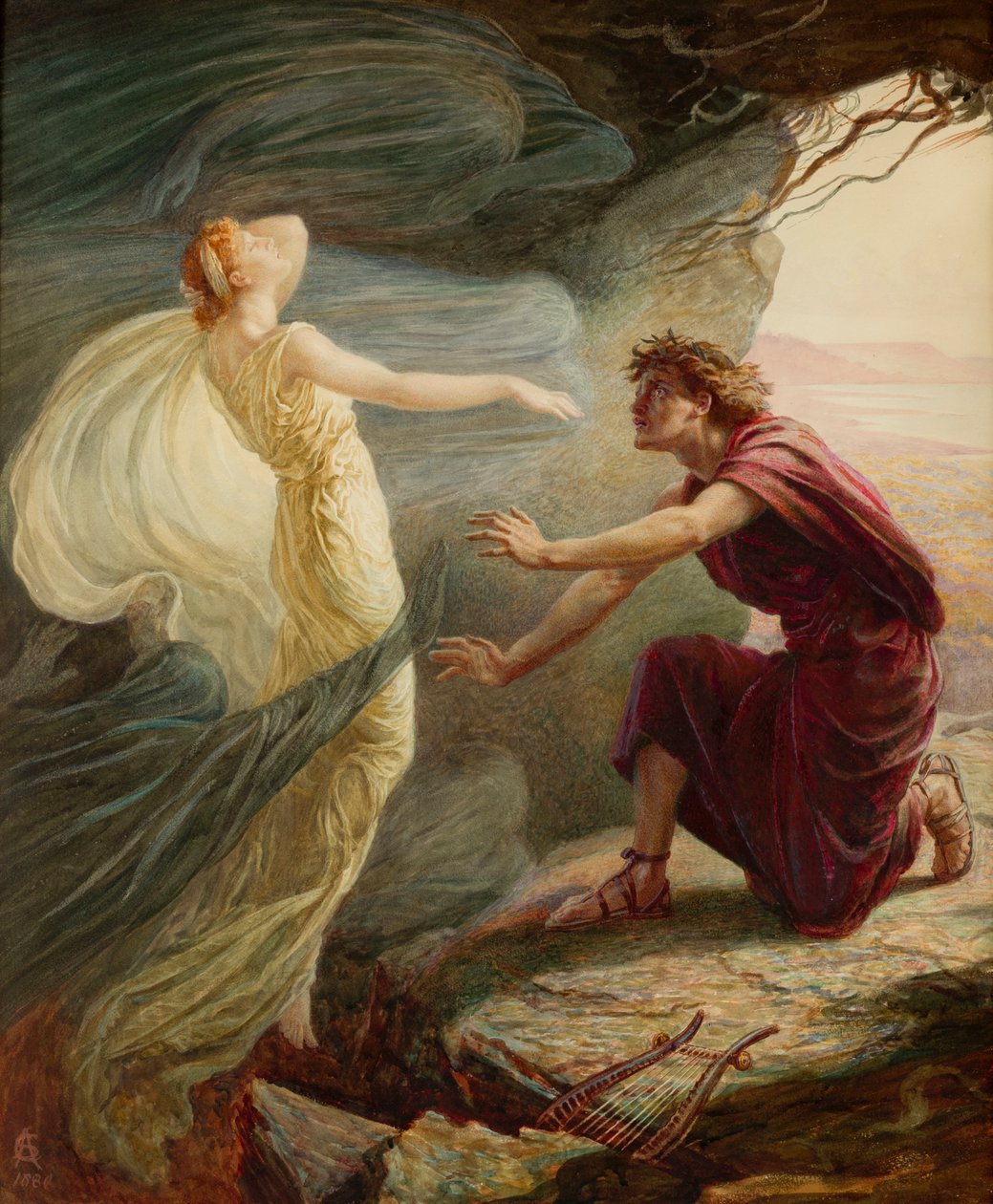 Orfeus og Eurydike af Catharine Adelaide Sparkes
