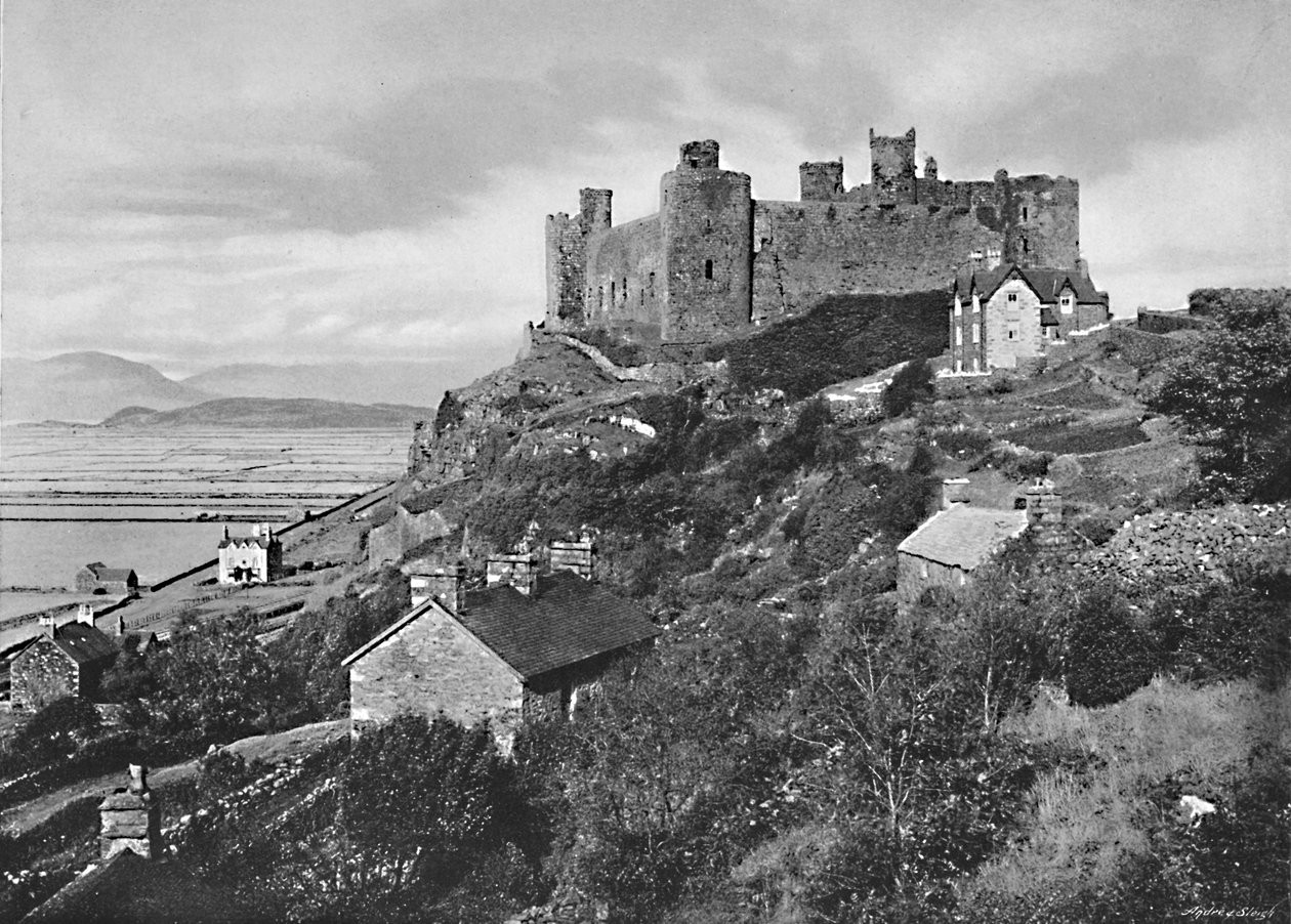 Harlech Slot, c1896 af Catherall and Pritchard