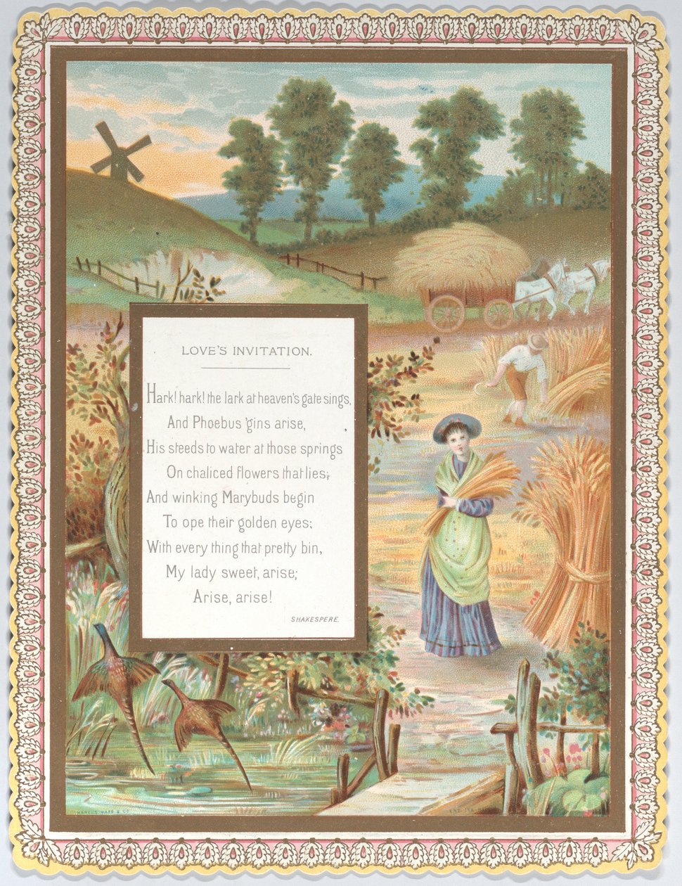 Valentine, ca. 1875. af Catherine Greenaway