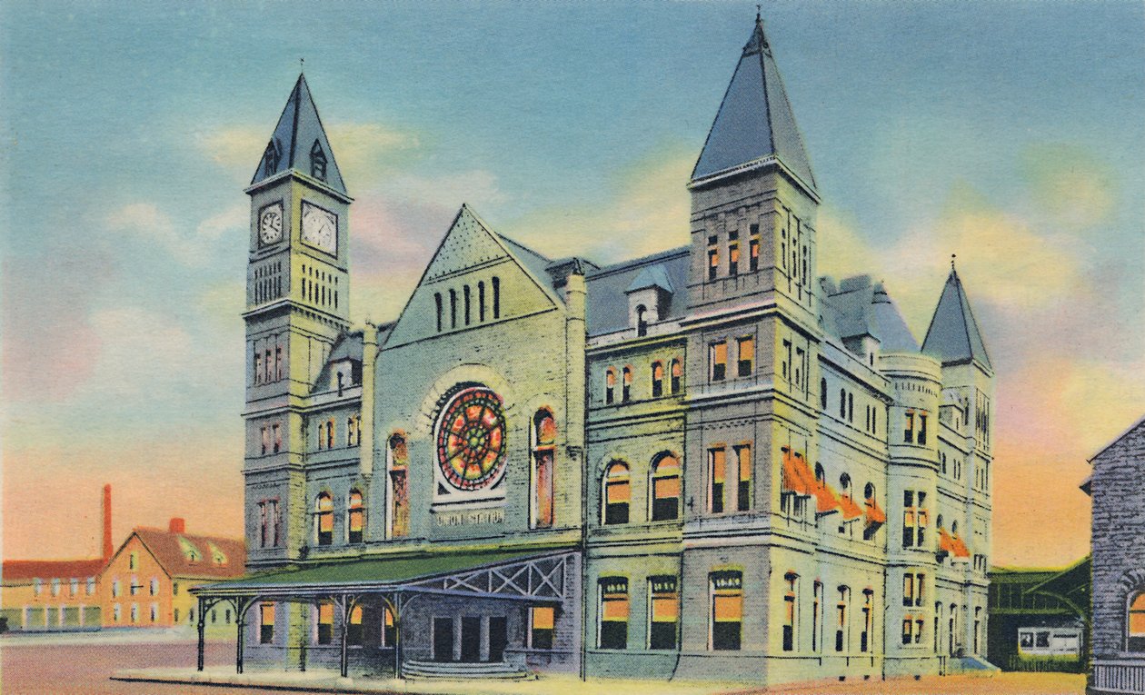 Union Station, 10th og Broadway, 1942 af Caufield and Shook