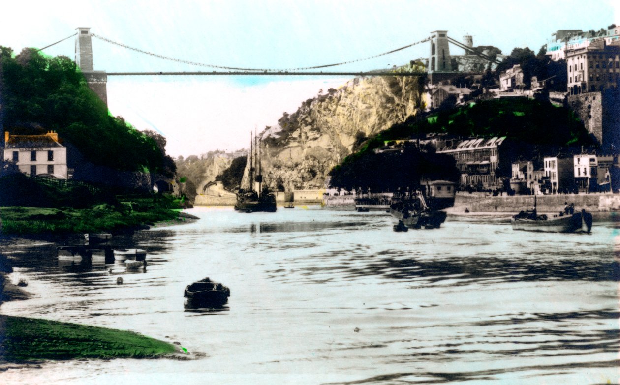 Clifton Suspension Bridge, Bristol, 1926. af Cavenders Ltd