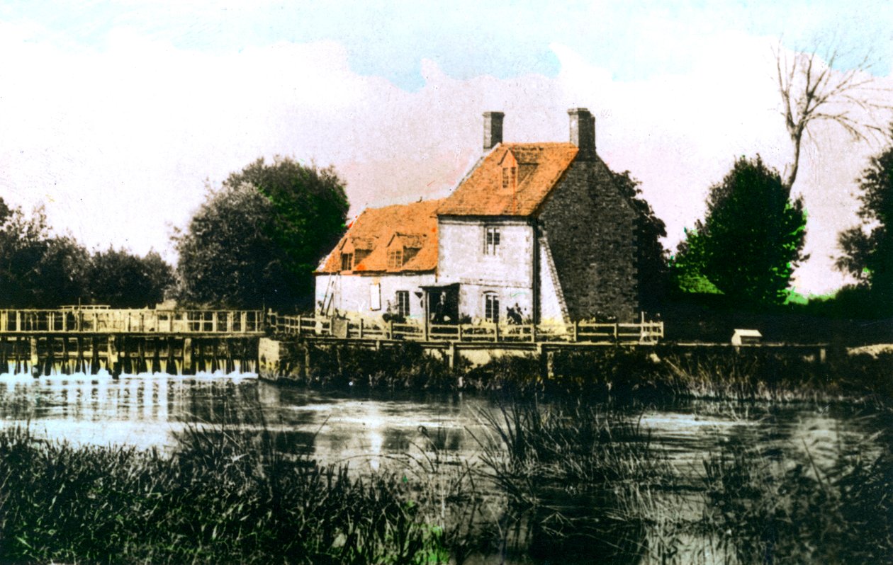 Rushey Weir, Themsen, 1926. af Cavenders Ltd