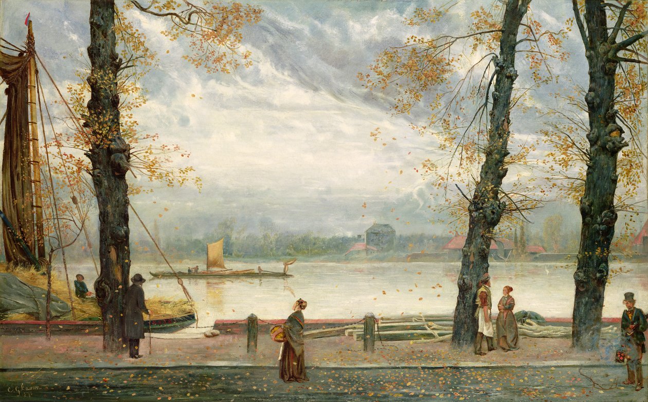 Cheyne Walk, 1870 af Cecil Gordon Lawson