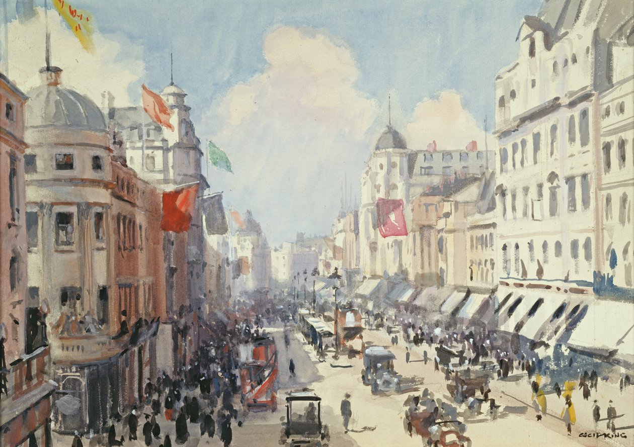 Regent Street, London af Cecil King