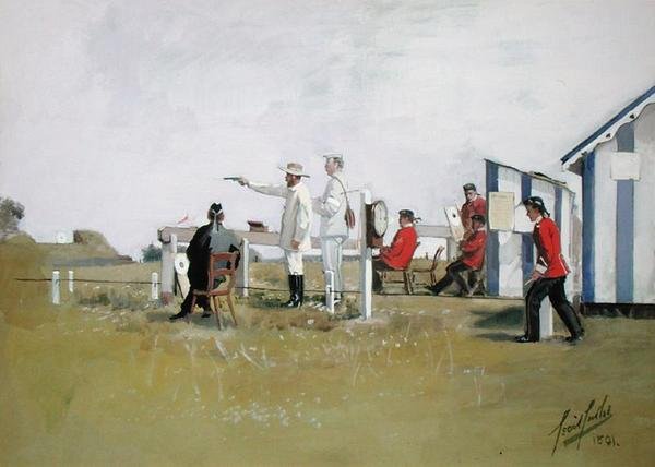 Pistol Range, Bisley Camp af Cecil Cutler