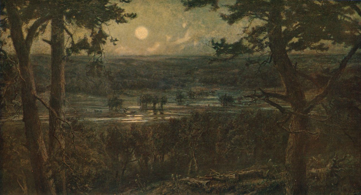 Augustmånen, 1880, c1930. af Cecil Gordon Lawson