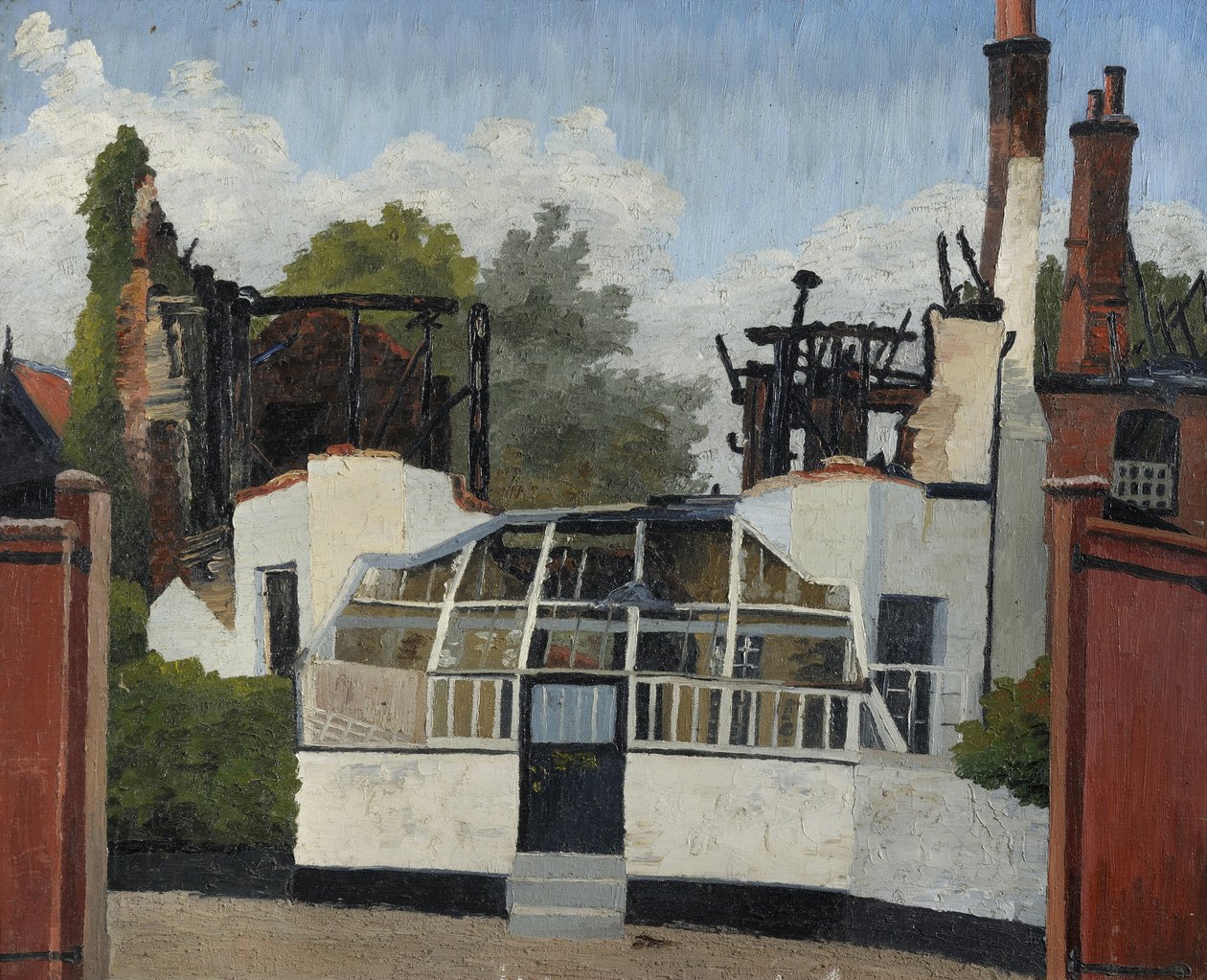 Udryddet skole, Dedham af Cedric Morris