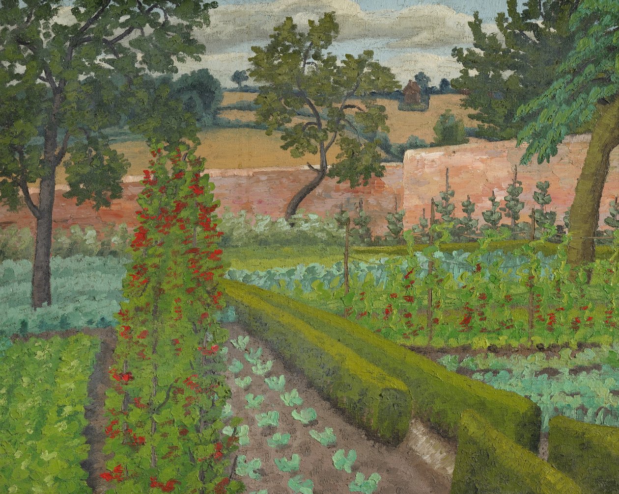 Krigstidens have (olie på lærred) af Cedric Morris