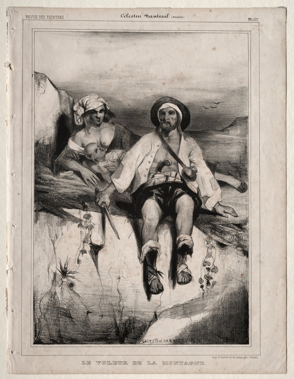Røveren fra bjerget af Celestin Francois Nanteuil