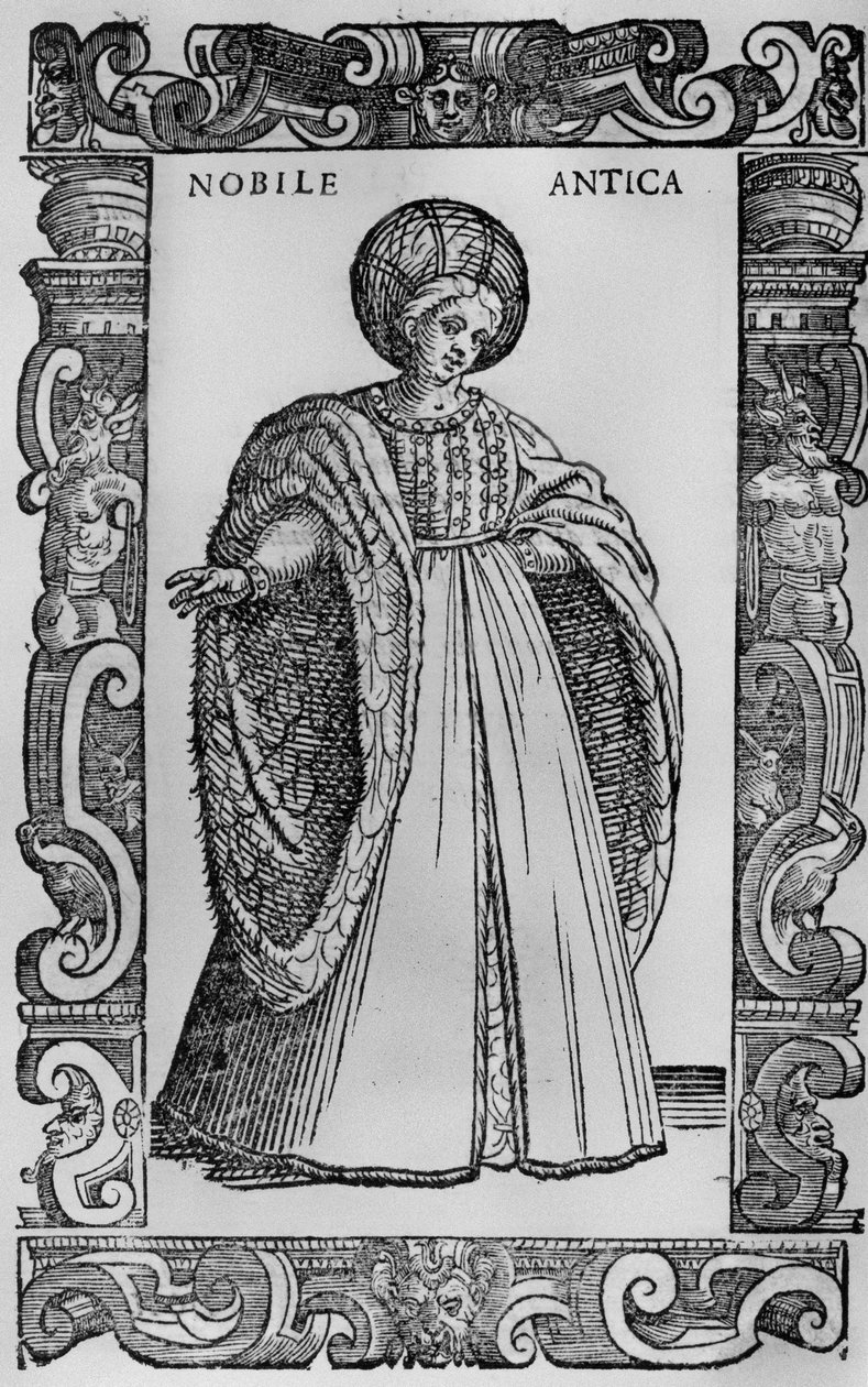 Gammel adelsmand, 1590 af Cesare Vecellio