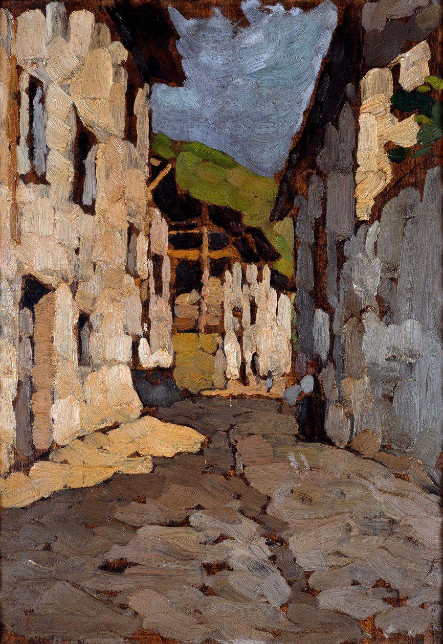 Landhuse (olie på lærred af Cesare Balbi di Robecco