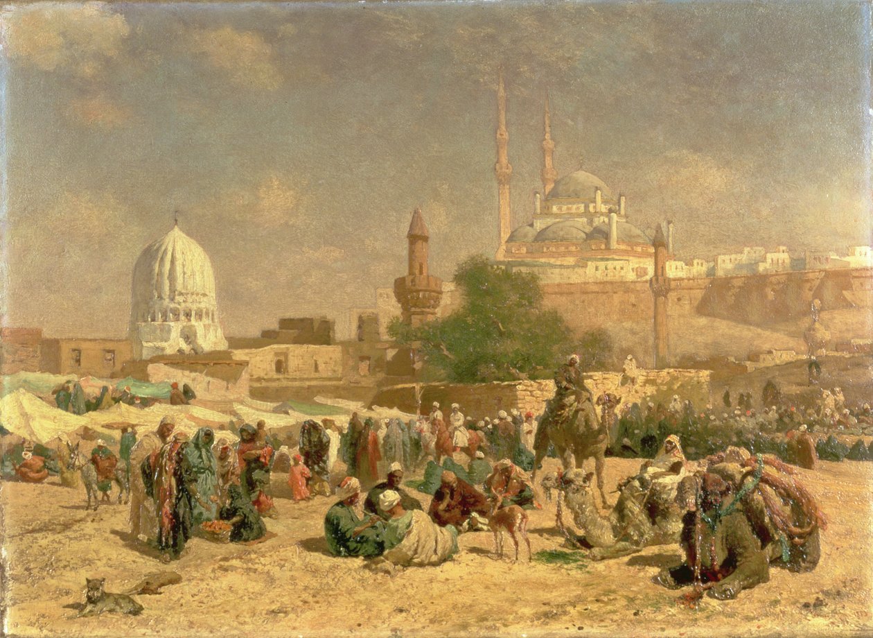 Uden for Kairo, 1883 af Cesare Biseo