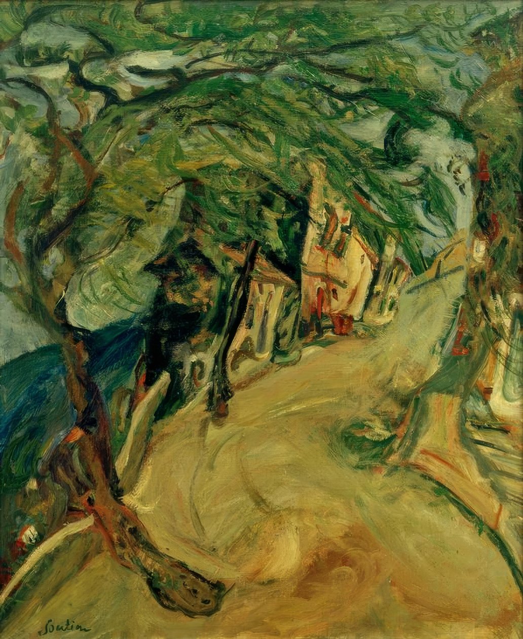 Ch. Soutine, Vejen til bakken af Chaim Soutine