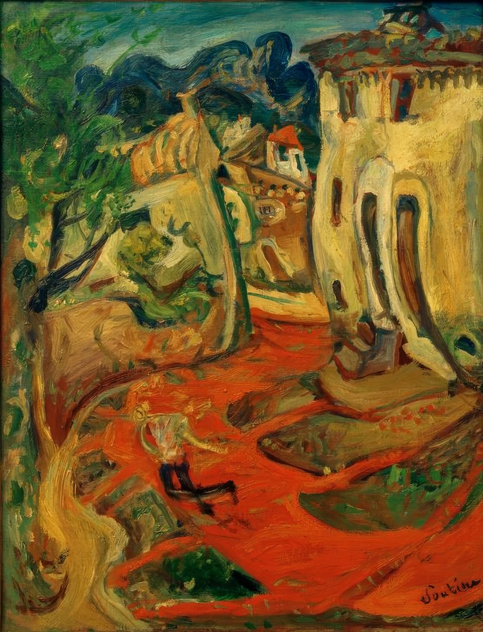 Ch. Soutine, Strasse i Cagnes af Chaim Soutine