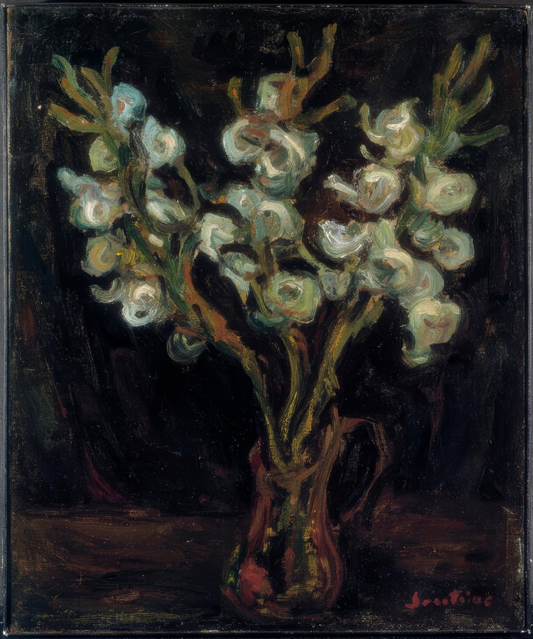 Blå gladioler af Chaim Soutine