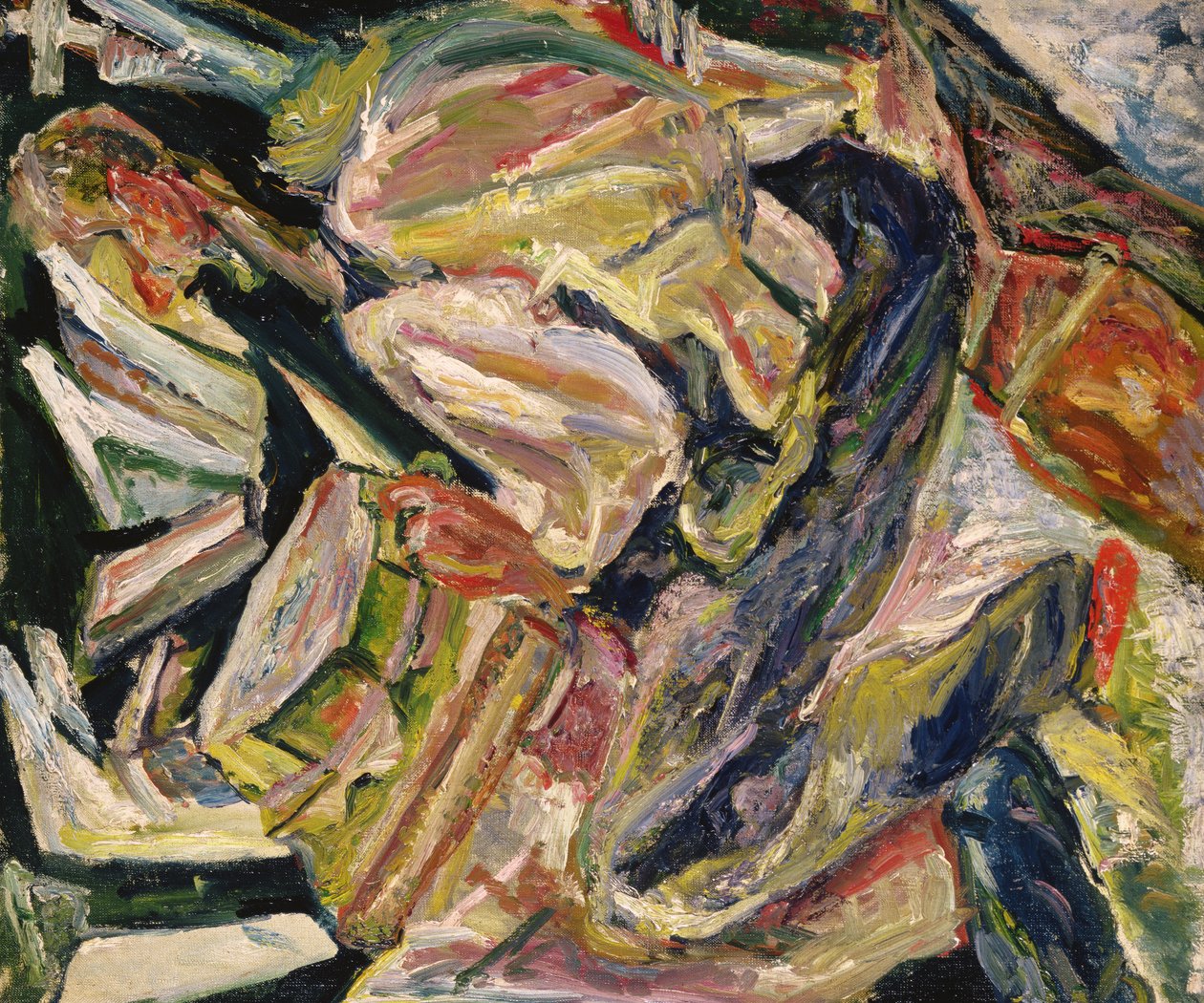 Homme Assis, ca. 1920-29 (olie på lærred) af Chaim Soutine