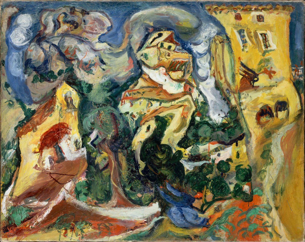 Landsbyen, ca 1923. af Chaim Soutine