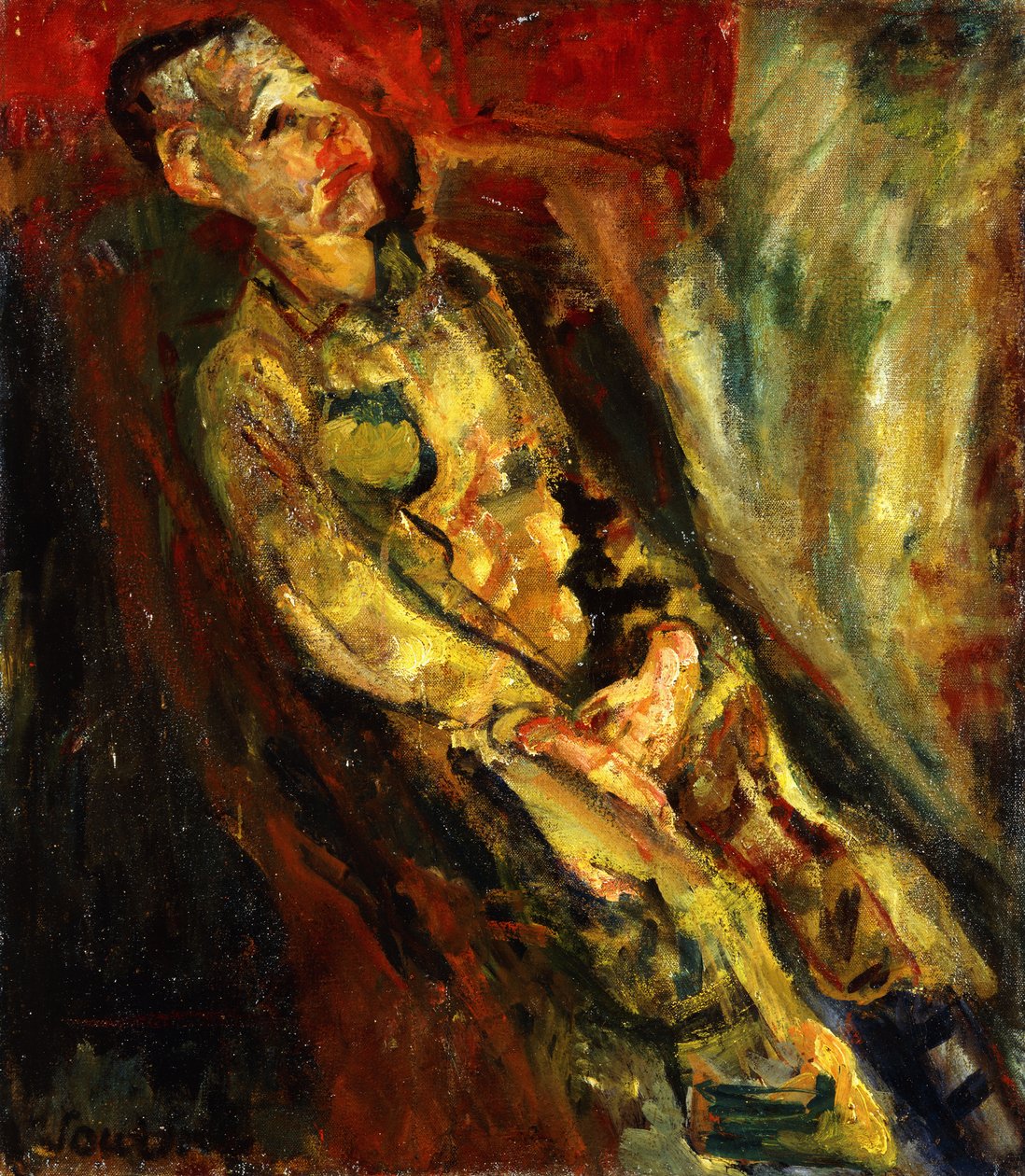 Man sidder; Homme Assis, c.1923 af Chaim Soutine