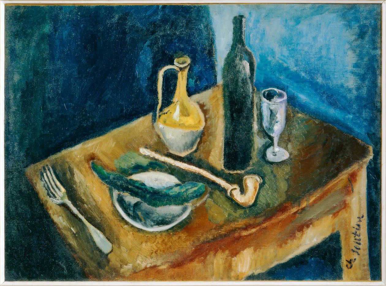 Stilleben med en pibe af Chaim Soutine