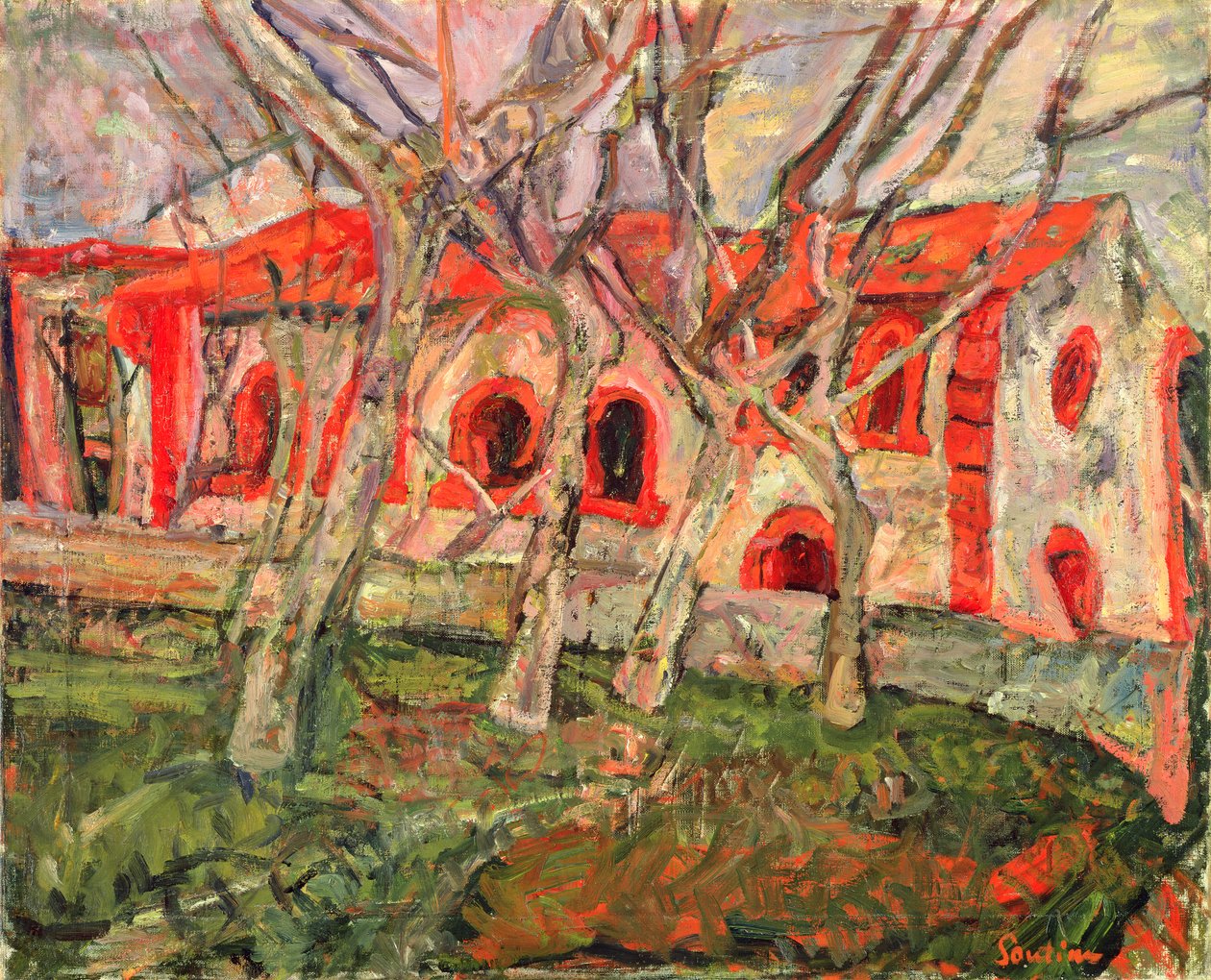 Den røde kirke af Chaim Soutine