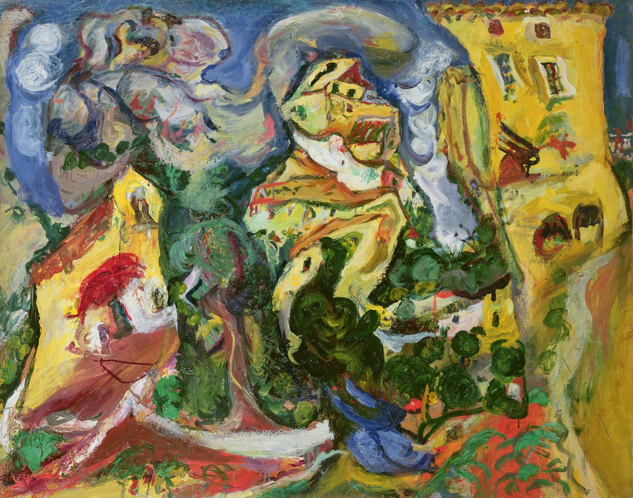 Landsbyen, ca.1923 af Chaim Soutine