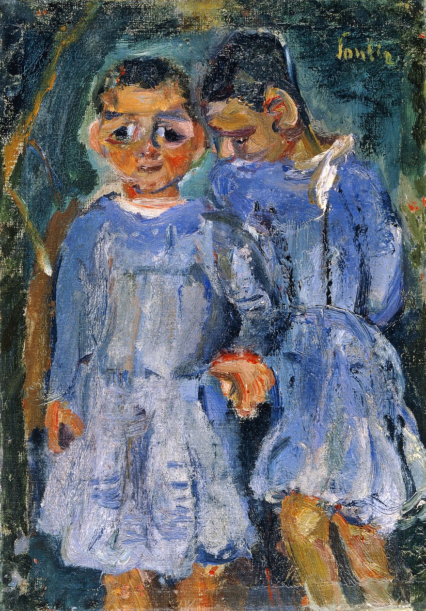 To børn; to børn, af Chaim Soutine