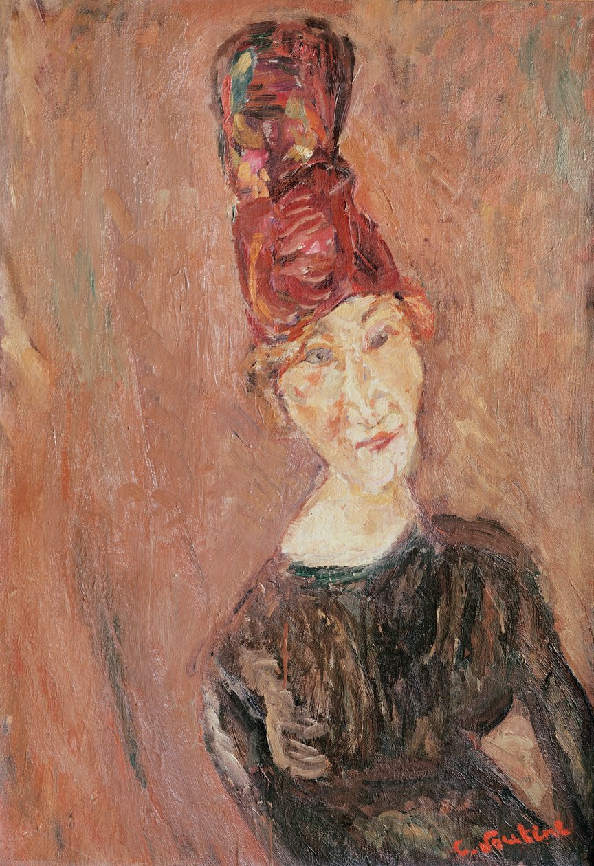 Kvinde med hat, 1926 af Chaim Soutine