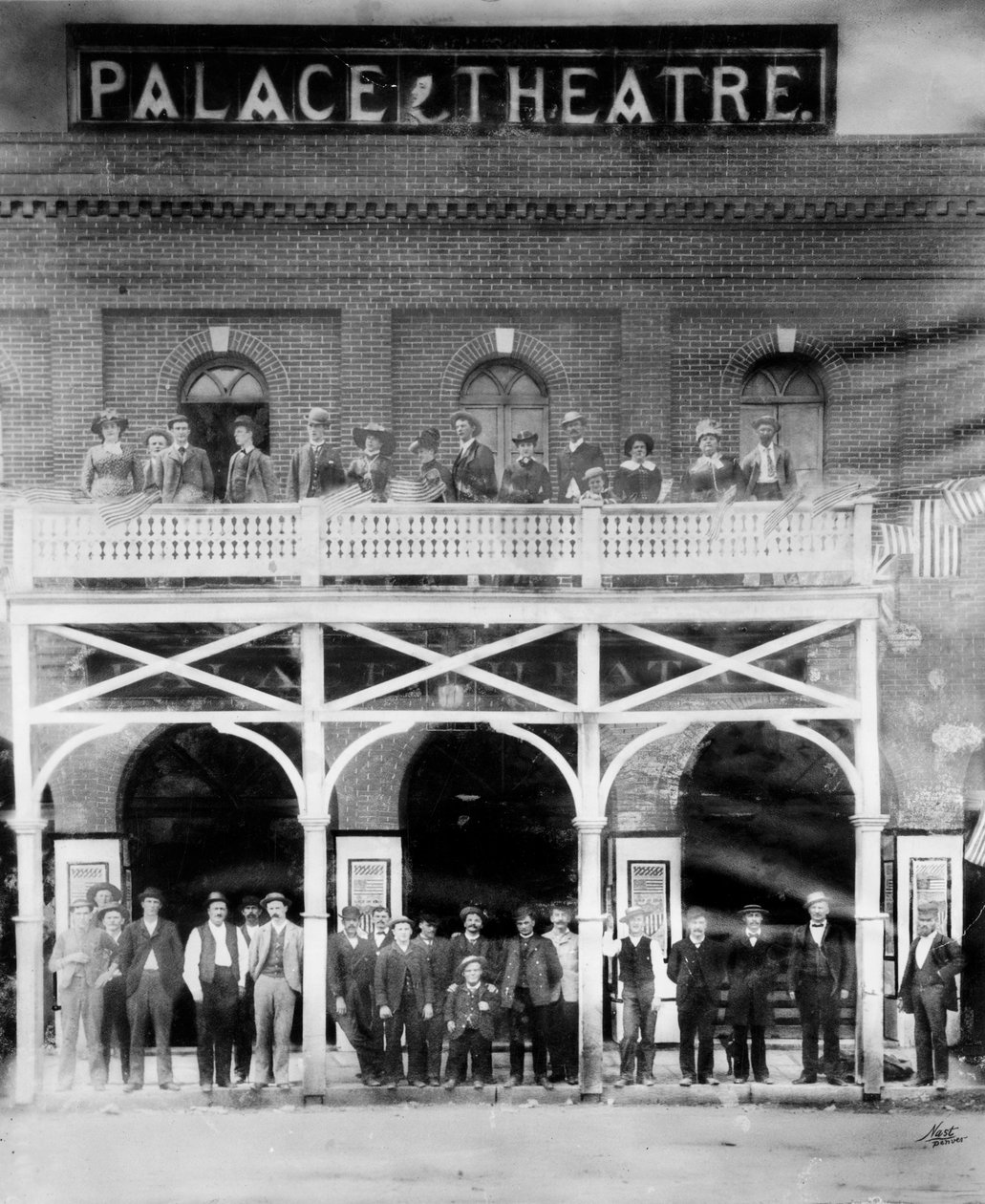 Palace Theatre, 15th und Blake Streets, ca. 1880-90 af Charles A. Nast