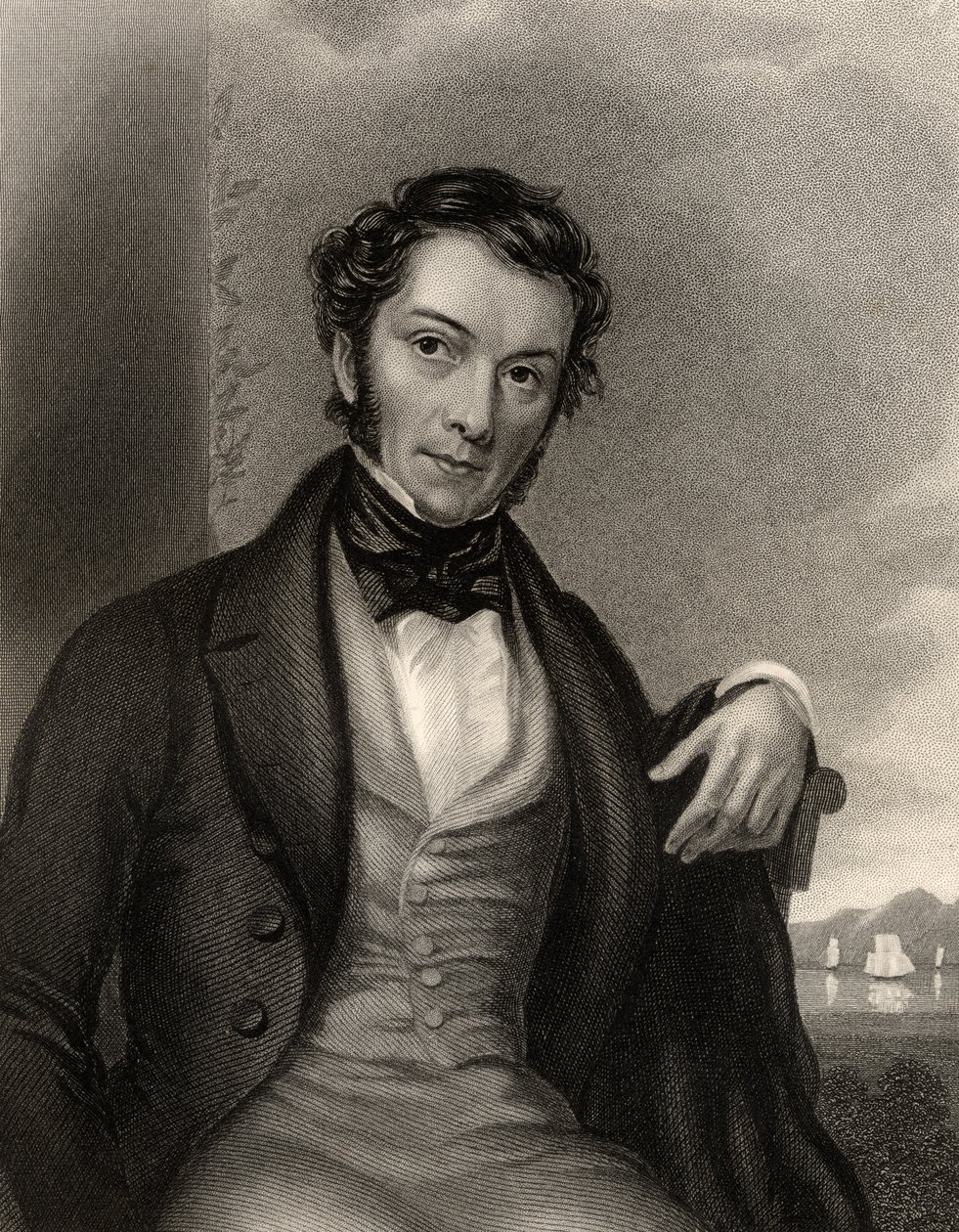 Richard Cobden, graveret af G. Adcock, fra 