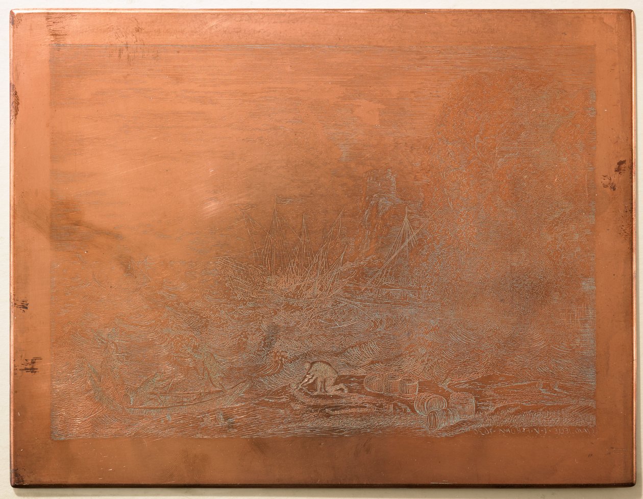 Trykplade til "The Tempest", 1870-75 (kobber) af Charles Amand Durand