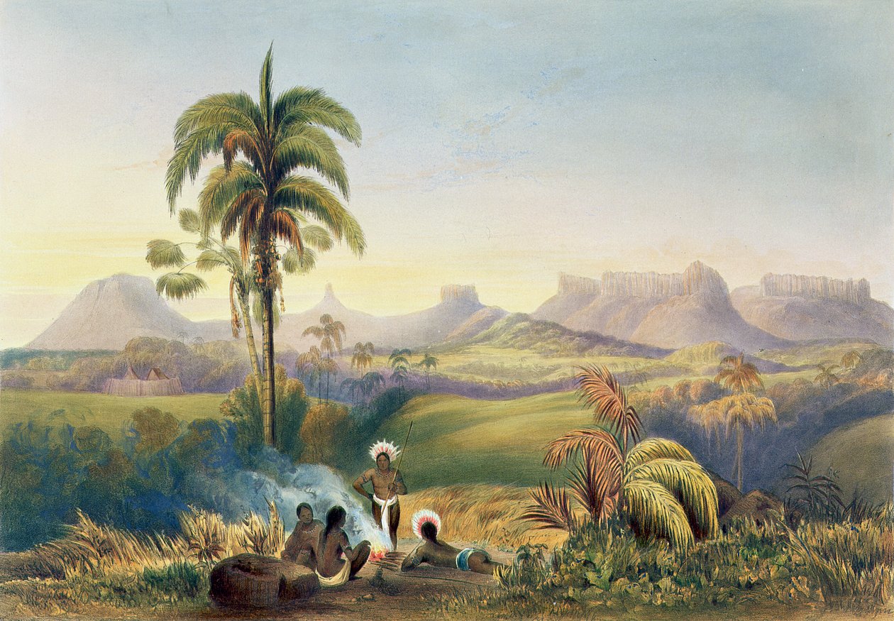 Roraima, en bemærkelsesværdig række af sandstensbjerge i Guyana, fra 