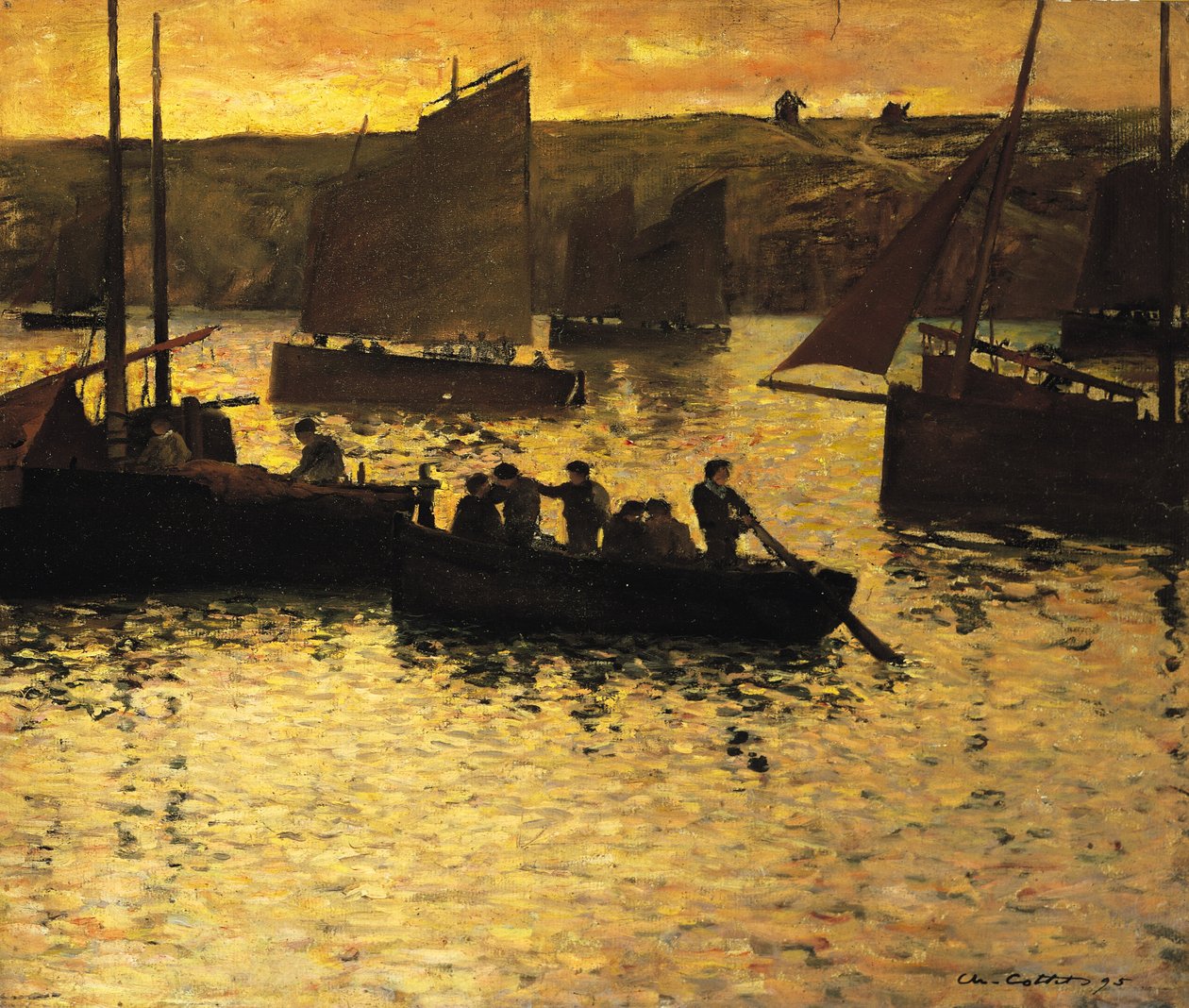 I havnen, 1895 af Charles Cottet