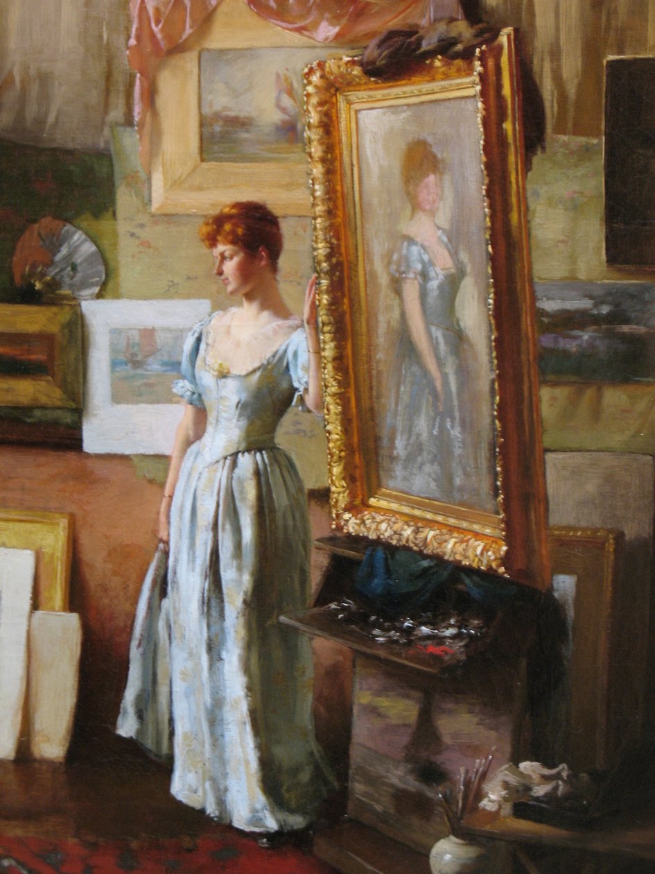 Retfærdige kritikere detaljer af Charles Courtney Curran