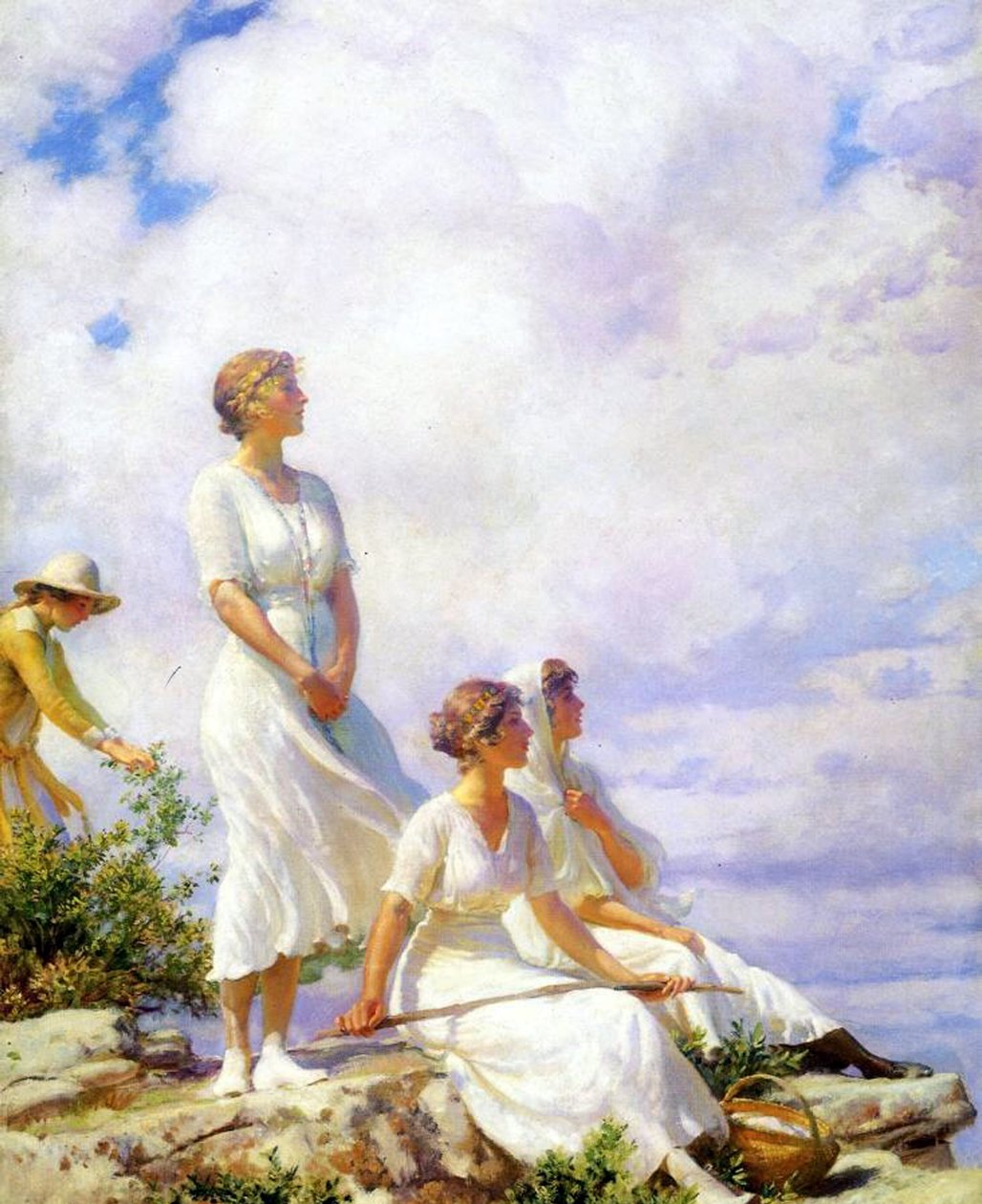 Sommerskyer, 1917 af Charles Courtney Curran