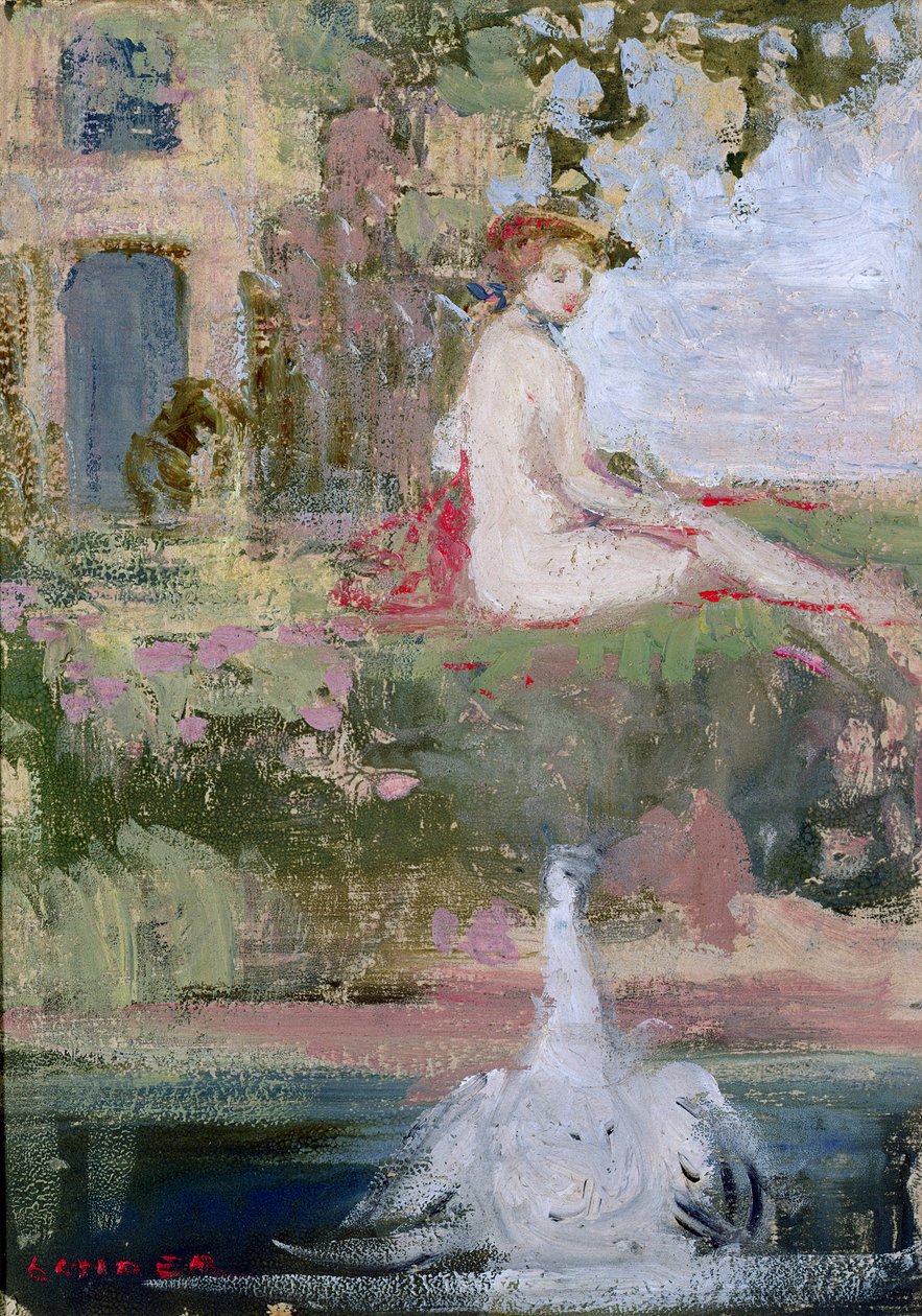 Leda og Svanen af Charles Edward Conder