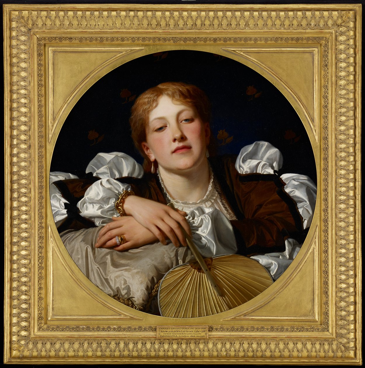 Jeg kender en jomfrumesse at se, passe på, 1868 (olie på papir lagt ned på lærred) af Charles Edward Perugini