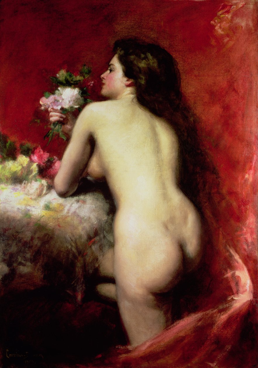 Modellen, 1905 af Charles Emile Auguste Carolus Duran