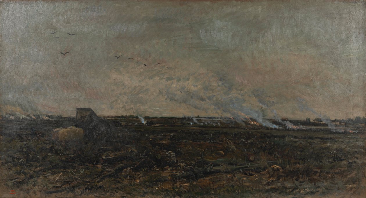 oktober af Charles Francois Daubigny