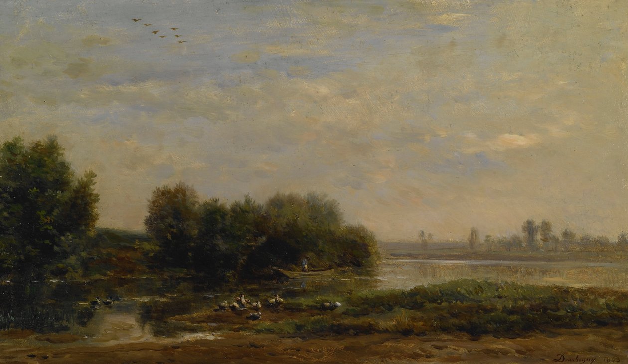 På Oise af Charles Francois Daubigny