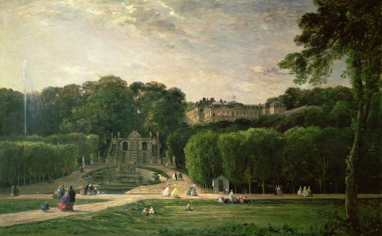 Parken i St. Cloud, 1865 af Charles Francois Daubigny
